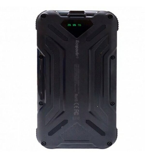 Cargador Portátil ECOPOWER EP-C805 22000mAh Solar con Linterna - Negro