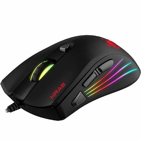 Mouse Gamer Krab KBGMR20 Specter Backlight USB - Negro