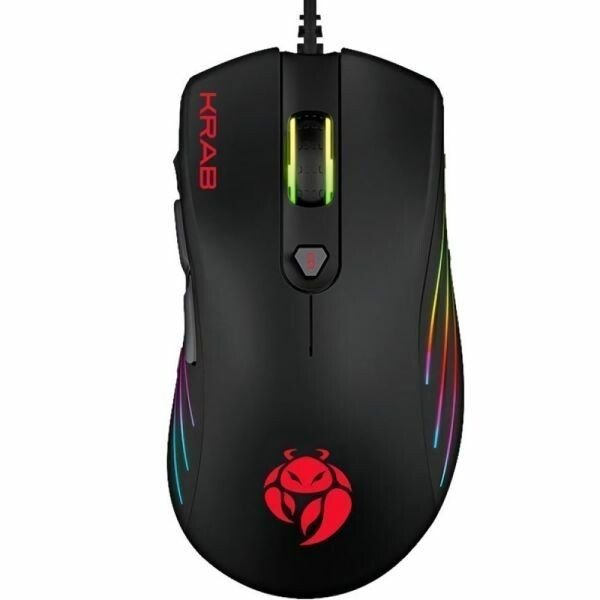 Mouse Gamer Krab KBGMR20 Specter Backlight USB - Negro - Imagen 2