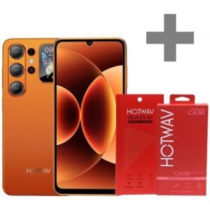 Celular Hotwav X26 Ultra Dual SIM de 128GB 6GB RAM de 6.75'' 13MP 5MP - Crimson Red + Funda + Protector de Pantalla